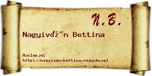 Nagyiván Bettina névjegykártya