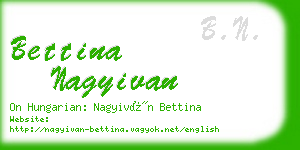 bettina nagyivan business card